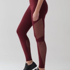 lululemon Reveal Tight: Deep Rouge